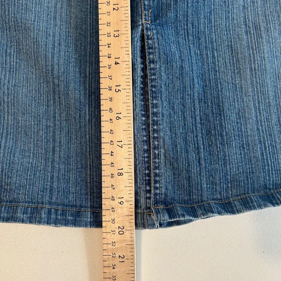 Y2K Squeeze Denim Pencil Skirt Low Rise Jean Skirt - Picture 6 of 7
